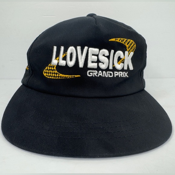 Authentic LLOVESICK Grand Prix Snapback Black Cap/Hat - Picture 2 of 6